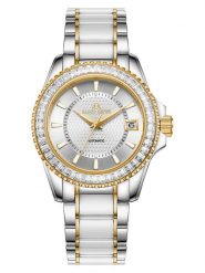 ALAIN ASTER Zegarek kwarcowy w kolorze srebrno-złoto-białym rozmiar: onesize. Szare, analogowe zegarki ALAIN ASTER, ze stali. Za 1,473.95 zł.