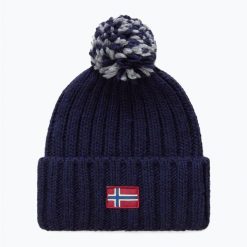 Czapka zimowa damska Napapijri Semiury 3. Niebieskie czapki zimowe Napapijri, bez wzorów. Za 169.99 zł.