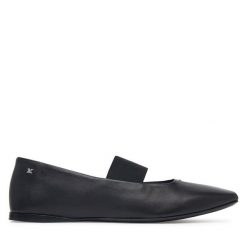 Baleriny Max Mara. Czarne baleriny Max Mara, bez wzorów, bez obcasa, bez zapięcia. Za 2,249.00 zł.