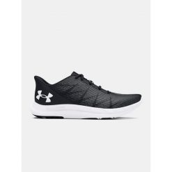Buty do biegania damskie Under Armour Charged Speed Swift black/black/white. Czarne buty do biegania Under Armour, bez wzorów, bez zapięcia, do biegania. Za 159.99 zł.