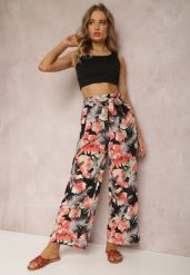 Czarne Spodnie Nikeda. Czarne jeansy Renee, l, z aplikacjami, z jeansu, eleganckie, długie. W wyprzedaży za 47.99 zł.