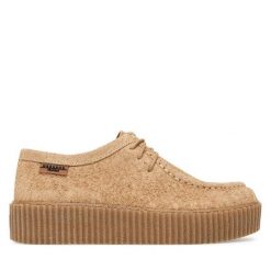 Półbuty Weekend Max Mara. Brązowe półbuty wsuwane Weekend Max Mara, bez wzorów, bez obcasa, na płaskiej podeszwie. Za 1,499.00 zł.