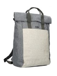 Zwei Plecak "Benno BE260" w kolorze szaro-kremowym - 38 x 53 x 19 cm rozmiar: onesize. Brązowe plecaki Zwei, bez wzorów, z materiału, bez dodatków. Za 209.33 zł.
