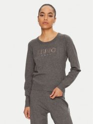 Liu Jo Sport Sweter TF4286 MS63L Szary Regular Fit. Szare swetry Liu Jo Sport, l, bez wzorów, z syntetyku, sportowe, bez ramiączek. Za 319.99 zł.