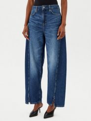 BOSS Jeansy 50534206 Niebieski Balloon Fit. Niebieskie jeansy Boss, bez wzorów, z bawełny. Za 499.99 zł.