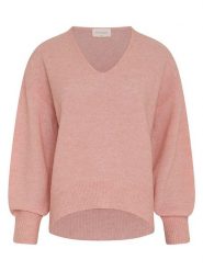 MOSS COPENHAGEN Sweter w kolorze jasnoróżowym rozmiar: S/M. Różowe swetry Moss Copenhagen, m, bez wzorów, z wełny, bez ramiączek. Za 179.95 zł.