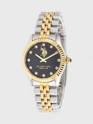 U.S. Polo Assn. Zegarek kwarcowy w kolorze srebrno-złoto-czarnym rozmiar: onesize. Szare, analogowe zegarki U.S. Polo Assn., ze stali. Za 321.97 zł.