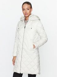 CMP Kurtka puchowa 33K3696 Biały Regular Fit. Białe kurtki CMP, na zimę, bez wzorów, z puchu, bez kaptura. Za 429.99 zł.
