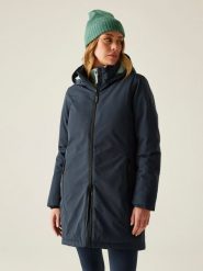 Regatta Kurtka zimowa "Marron" w kolorze granatowym rozmiar: 46. Niebieskie kurtki Regatta, na zimę, bez wzorów, z puchu, bez kaptura. Za 343.73 zł.