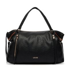 Torebka Liu Jo. Czarne shopper bag Liu Jo, bez wzorów, bez dodatków. Za 679.99 zł.
