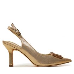 Sandały Menbur. Żółte sandały Menbur, bez wzorów, bez obcasa, na szpilce, bez zapięcia. Za 329.99 zł.
