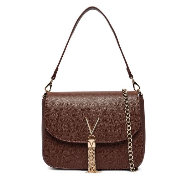 Torebka Valentino. Brązowe torebki klasyczne Valentino, bez wzorów, klasyczne, bez dodatków. Za 373.99 zł.