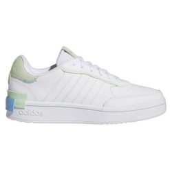 Buty adidas Postmove Se W IG3796 białe. Białe buty treningowe bez wzorów, z gumy, bez zapięcia. Za 361.11 zł.