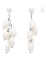 Pearline Srebrne kolczyki-wkrętki z perłami rozmiar: onesize. Szare kolczyki Pearline, z perłą, srebrne. Za 152.99 zł.