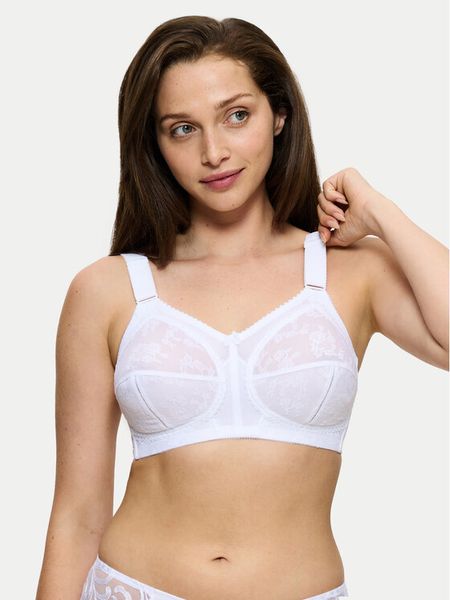 Triumph Biustonosz bezfiszbinowy Doreen 10166213 Biały. Białe biustonosze Triumph, bez wzorów, z syntetyku. Za 142.99 zł.