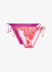Figi bikini (2 pary). Fioletowe bikini bonprix, bez wzorów. Za 25.98 zł.