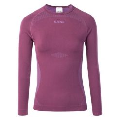 Damski jersey Hi-Tec Rair. Fioletowe bielizna termoaktywna damska Hi-tec, bez wzorów, z jersey, bez ramiączek, na fitness i siłownię. Za 233.00 zł.