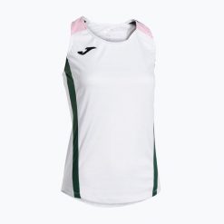 Koszulka tenisowa damska Joma Montreal. Białe t-shirty sportowe Joma, m, bez wzorów, ze skóry, bez ramiączek, na fitness i siłownię. Za 119.20 zł.