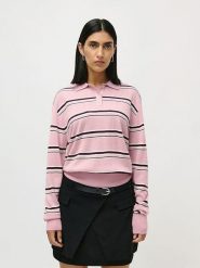 LeGer Sweter "Lilith" w kolorze jasnoróżowym rozmiar: 38. Różowe swetry LeGer, bez wzorów, bez ramiączek. Za 130.99 zł.