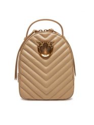 PINKO Plecak Love Click Mini Backpack PE 25 PLTT 103614 A1J2 Beżowy. Brązowe plecaki Pinko, bez wzorów, ze skóry, bez dodatków. Za 1,169.00 zł.