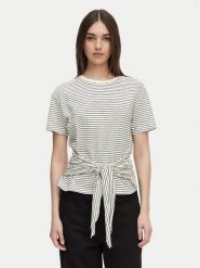 Tommy Hilfiger T-Shirt WW0WW49256 Biały Relaxed Fit. Białe t-shirty Tommy Hilfiger, l, bez wzorów, z bawełny, bez kołnierzyka, bez ramiączek. Za 289.99 zł.