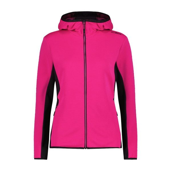 Bluza damska turystyczna CMP 35E6416. Czerwone bluzy CMP, l, bez wzorów, bez kaptura, trekkingowe. Za 339.00 zł.