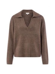 S.Oliver Sweter z domieszką wełny Kobiety Sztuczne włókno brązowy, 42. Brązowe swetry S.Oliver, s, bez wzorów, z wełny, bez ramiączek. Za 269.95 zł.