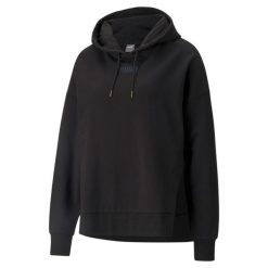 Bluza treningowa damska Puma HER Hoodie TR. Czarne bluzy Puma, xs, bez wzorów, casualowe, bez ramiączek, bez kaptura. Za 193.00 zł.