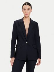 Morgan Marynarka 241-VTACA.F Granatowy Regular Fit. Niebieskie marynarki i żakiety Morgan, bez wzorów, z syntetyku, bez ramiączek. Za 399.99 zł.