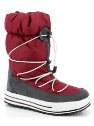 Kimberfeel Kozaki zimowe "Many" w kolorze czerwono-szarym rozmiar: 38. Czerwone kozaki Kimberfeel, na zimę, bez wzorów, z materiału, eleganckie, bez obcasa, bez zapięcia. Za 216.27 zł.