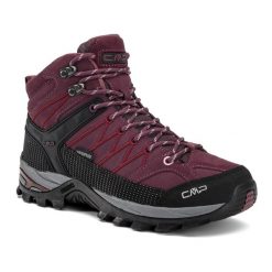 Buty trekkingowe damskie CMP Rigel Mid. Czarne trekkingi CMP, bez wzorów, z materiału, bez zapięcia, outdoorowe. Za 499.99 zł.