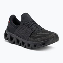 Buty do biegania damskie On Cloudswift 4 AD black/rock. Czarne buty do biegania On, bez wzorów, z gumy, bez zapięcia, do biegania. Za 784.30 zł.