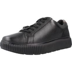 Buty GEOX D GRAISY Czarny. Czarne buty trekkingowe Geox, ze skóry, bez zapięcia. Za 362.99 zł.