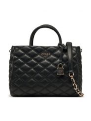 Guess Torebka HWQG96 32060 Czarny. Czarne torebki klasyczne Guess, z aplikacjami, ze skóry, bez dodatków. Za 399.99 zł.