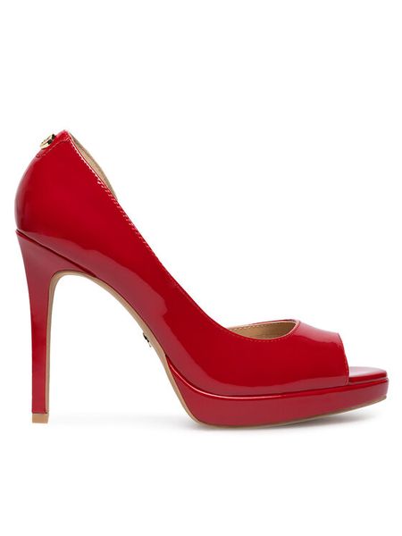 Nine West Szpilki WFA2733-1 Czerwony. Czerwone szpilki Nine West, bez wzorów, z syntetyku, bez obcasa, na szpilce, bez zapięcia. Za 219.99 zł.