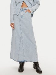 Gestuz Spódnica jeansowa Mily 10909059 Niebieski Regular Fit. Niebieskie spódnice Gestuz, bez wzorów, z bawełny. Za 309.99 zł.