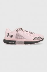 Under Armour buty do biegania HOVR Infinite 4 kolor różowy. Czerwone buty do biegania Under Armour, bez wzorów, bez zapięcia, do biegania. W wyprzedaży za 439.99 zł.