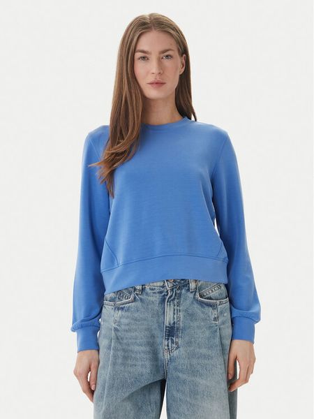 ONLY Bluza Maya 15369155 Niebieski Regular Fit. Niebieskie bluzy ONLY, xs, bez wzorów, z syntetyku, bez ramiączek, bez kaptura. Za 97.99 zł.