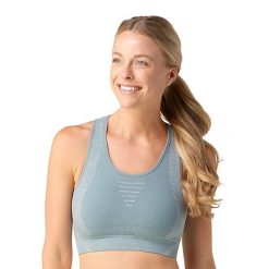 Biustonosz termoaktywny Smartwool Intraknit Racerback. Niebieskie bielizna termoaktywna damska Smartwool, bez wzorów. Za 239.99 zł.
