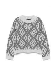Vero Moda Sweter w kolorze szarym rozmiar: XL. Szare swetry Vero Moda, xl, bez wzorów, z wełny, bez ramiączek. Za 127.35 zł.