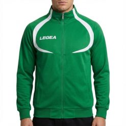 Kobieta Bieganie Kurtka Oddychająca Singapore Zielony-Biały. Białe kurtki do biegania LEGEA, xs, bez wzorów, z materiału, bez kaptura, do biegania. Za 72.00 zł.