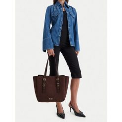 Torebka Nine West. Brązowe shopper bag Nine West, bez wzorów, bez dodatków. Za 329.99 zł.