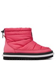 Tommy Jeans Botki Tjw Padded Flat Boot EN0EN02292 Różowy. Czerwone botki Tommy Jeans, bez wzorów, z jeansu, bez obcasa, na płaskiej podeszwie, bez zapięcia. Za 269.99 zł.