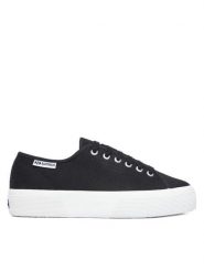 Superga Tenisówki Platform Leggera S2142ZW Czarny. Czarne trampki Superga, bez wzorów, z materiału, bez zapięcia. Za 299.99 zł.