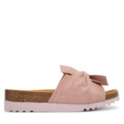 Klapki Scholl. Czerwone klapki Scholl, bez wzorów, bez obcasa, bez zapięcia. Za 339.99 zł.