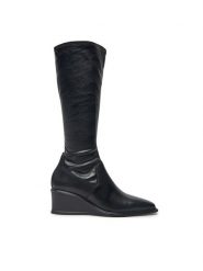 Vagabond Shoemakers Kozaki Aino 5829-102-20 Czarny. Czarne kozaki Vagabond Shoemakers, bez wzorów, ze skóry, bez obcasa, na koturnie, bez zapięcia. Za 859.99 zł.