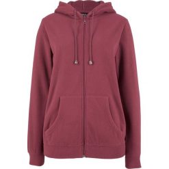 Bluza rozpinana z polaru bonprix bordowy. Bluzy bez kaptura bonprix. Za 37.99 zł.