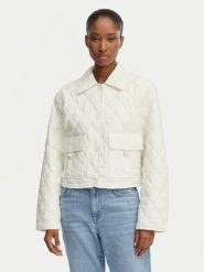 Guess Kurtka przejściowa W6GL38 W2342 Biały Regular Fit. Białe kurtki Guess, m, z aplikacjami, z syntetyku, bez kaptura. Za 864.99 zł.