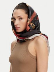 Guess Chusta AW5301 SIL03 Czarny. Czarne chusty Guess, z aplikacjami, z materiału. Za 229.99 zł.