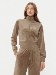 Guess Bluza V3BQ22 KBXI2 Brązowy Regular Fit. Brązowe bluzy Guess, xs, z aplikacjami, z syntetyku, bez ramiączek, bez kaptura. Za 209.99 zł.